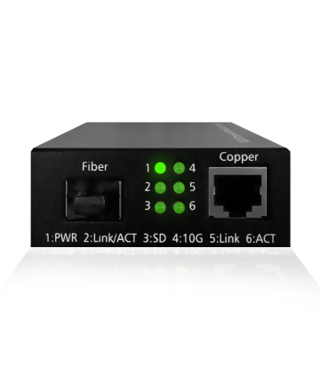 Media Converter - 10Gbps RJ45 to 10Gbps SFP+