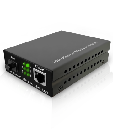 Media Converter - 10Gbps RJ45 to 10Gbps SFP+